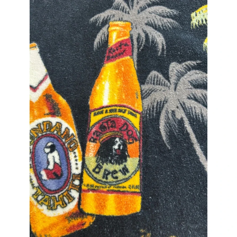 Big Dog Sportswear Beach Towel Unisex OS Black Good Tropical Beer Parody 2006